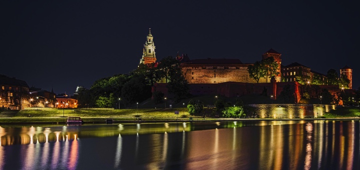 Kraków nocą.