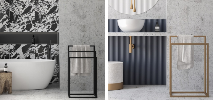 styl industrialny wieszaki