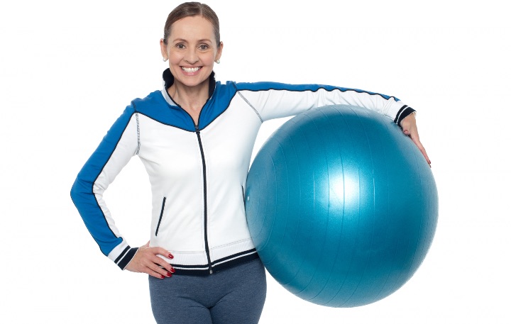 Piłka do ćwiczeń w domu