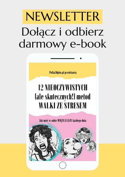 zapis-NL-strona-glowna-polka Banner z napisem" Newsletter-dołącz i odbierz damowy e-book"
