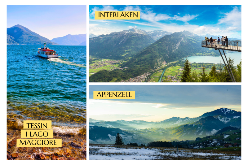 Na zdjęciach trzy zdaniem Gosi najfajniejsze miejsca w Szwajcarii.