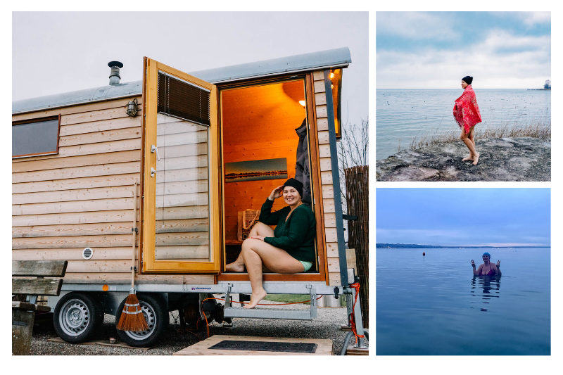 Bohaterka artykułu korzysta z sauny nad brzegiem Jeziora Bodeńskiego.