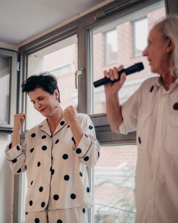 Bogusia Sobiczewska i Jerzy Kosałka na otwarciu Sztuki dla mas. Fot. Wojtek Chrubasik